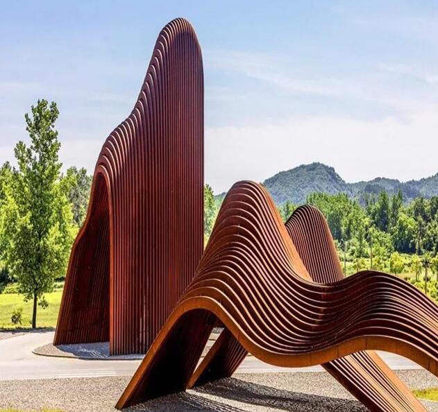 南京锈钢板造型